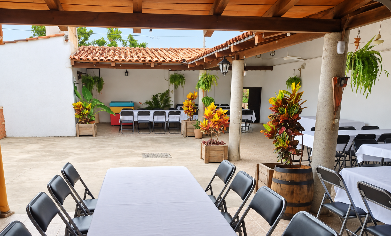 Espacio de Terraza Patilas para celebrar fiestas y reuniones